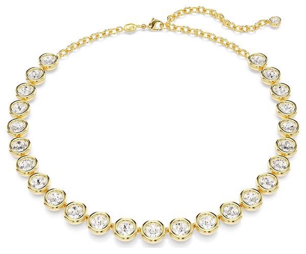 Imber Tennis Necklace Round-Cut White Jewellery - Swarovski - Modalova