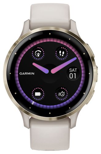 Venu 3S Soft Gold Stainless Steel Bezel Watch - Garmin - Modalova