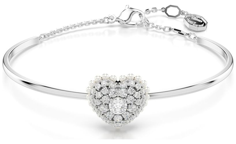 Next Hyperbola bangle, Heart, White, Jewellery - Swarovski - Modalova