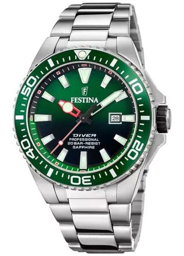 F20663/2 Men's Diver (45.7mm) Dial / Stainless Watch - Festina - Modalova