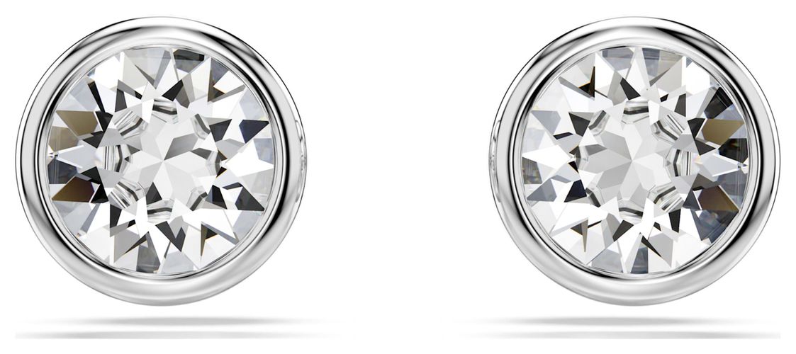 Imber Stud Earrings Round Cut White Jewellery - Swarovski - Modalova