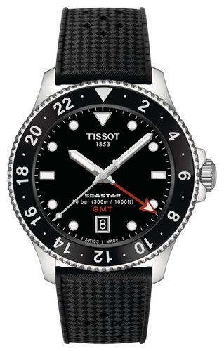 T1208521705100 Seastar 1000 Quartz GMT (40mm) Watch - Tissot - Modalova