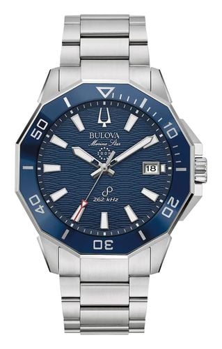 B433 Marine Star Precisionist (43m) Wave Dial Watch - Bulova - Modalova