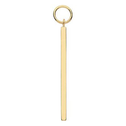 EPN0011 9ct Yellow Gold Long Bar Drop Earring Jewellery - James Moore TH - Modalova