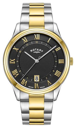 GB05391/10 Dress Date Quartz (40.5mm) Charcoal Watch - Rotary - Modalova