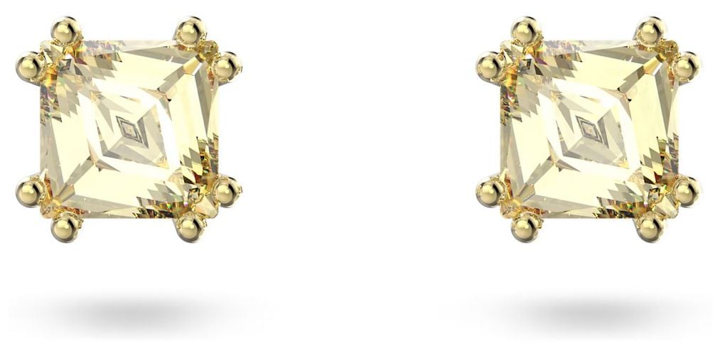 Stilla Stud Earrings | Cushion Cut Jewellery - Swarovski - Modalova