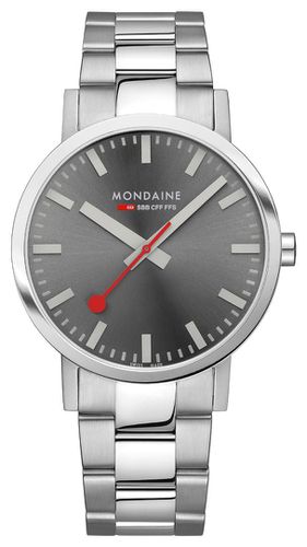 A660.30360.81SBJ Men's Classic (40mm) Grey Sunray Watch - Mondaine - Modalova