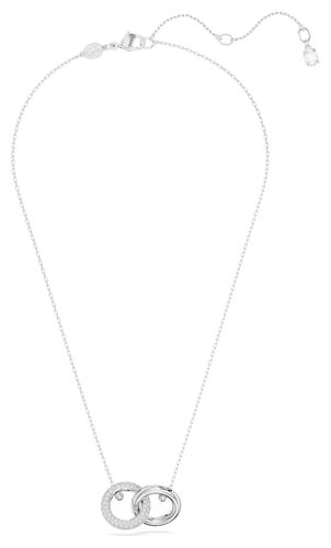 Dextera Interlocking Hoop Pendant Necklace Jewellery - Swarovski - Modalova