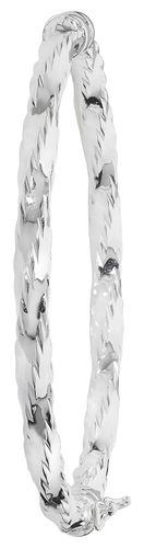 G4269 SILVER LADIES' OVAL DIA CUT TWISTED Jewellery - James Moore TH - Modalova