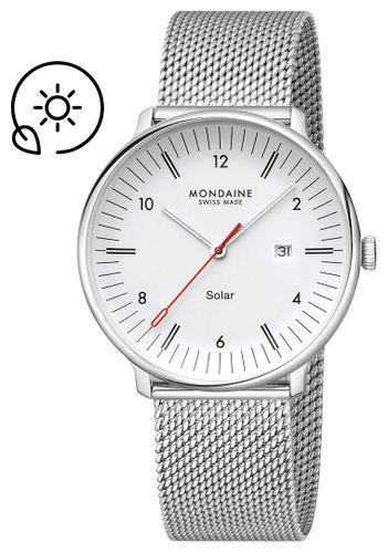 MLE.41910.SM Doppio Solar (41mm) Matte Dial Watch - Mondaine - Modalova