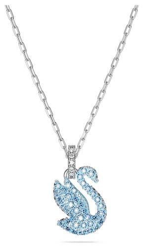 Iconic Swan Pendant Necklace Rhodium Jewellery - Swarovski - Modalova