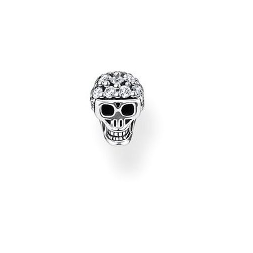 H2146-643-14 Silver Single CZ Ear Stud Skull Jewellery - Thomas Sabo - Modalova