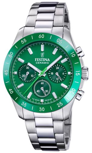 F20693/5 Ceramic Chronograph (39mm) Dial / Watch - Festina - Modalova