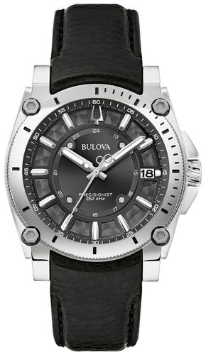 B416 Men's Icon (40mm) Dial / Leather Watch - Bulova - Modalova