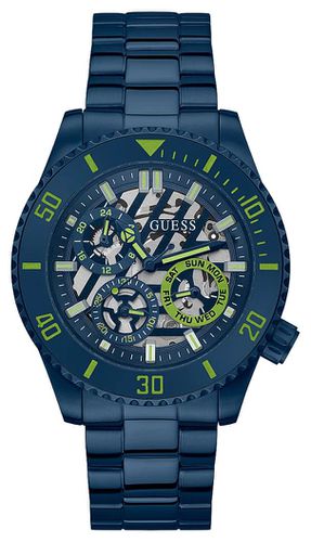 GW0488G4 Men's Navy Cut-Out Dial Navy Watch - Guess - Modalova