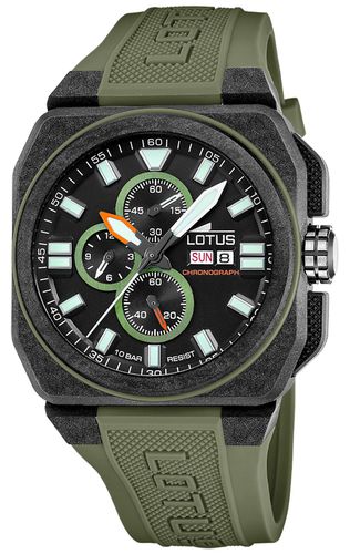 L18976/1 Carbon Fiber Square Chrono (45.4mm) Watch - Lotus - Modalova