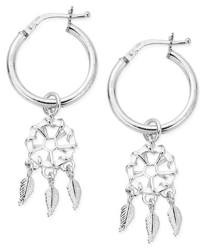 SEH3290 Dream Catcher Hoops Sterling Jewellery - ChloBo - Modalova