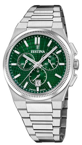 F20059/3 Swiss Made RivÃ© Quartz Chronograph (42.5mm Watch - Festina - Modalova