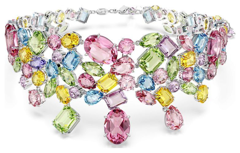 Gema Choker Multicoloured Crystals Rhodium Jewellery - Swarovski - Modalova