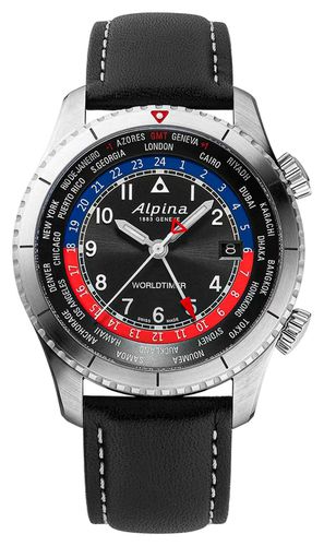 AL-255BRB4S26 Startimer Pilot Quartz Worldtimer (41mm Watch - Alpina - Modalova