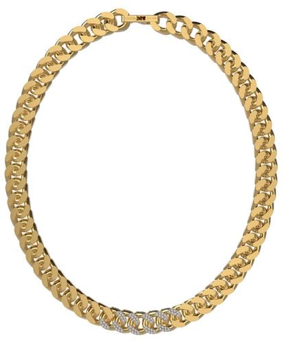 UMN01379YG Men's Champions Gold Plated Curb Chain And Jewellery - Guess - Modalova