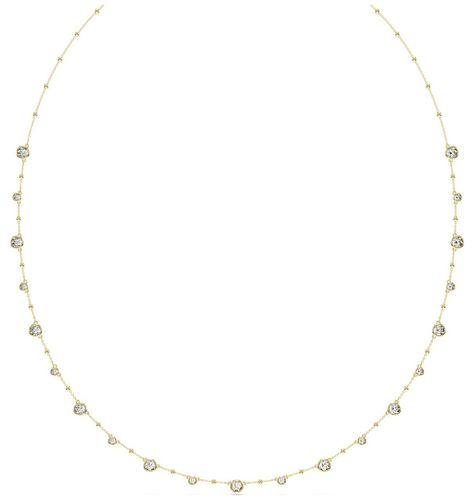 Imber Necklace Round-Cut White Crystals Jewellery - Swarovski - Modalova