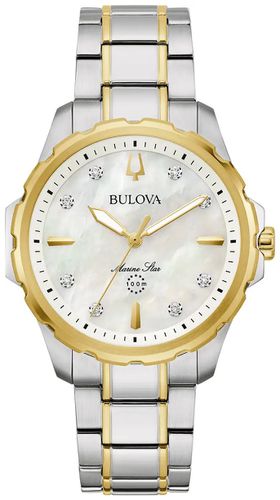 P227 Marine Star Diamond (36mm) Mother-of-Pearl Watch - Bulova - Modalova