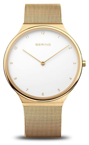 Ultra Slim Dial / Steel Mesh Watch - Bering - Modalova