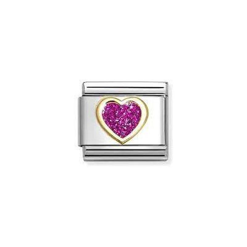 COMPOSABLE CLASSIC LINK, HEART, FUCHSIA Jewellery - Nomination - Modalova