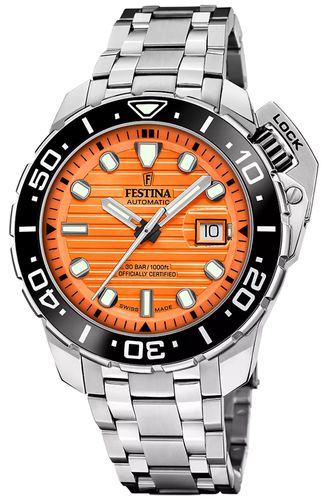 F20043/3 Swiss Made Automatic COSC Diver (47.3mm) Watch - Festina - Modalova