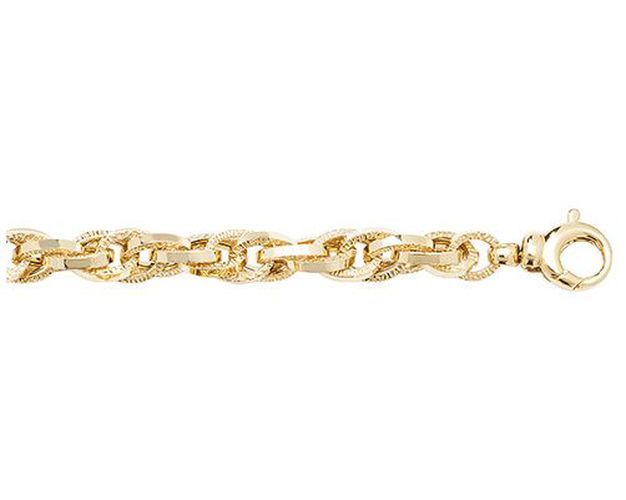 BR570 9CT YEL GOLD LADIES' 7.5 INCHES FANCY Jewellery - James Moore TH - Modalova