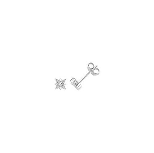 G51316 Silver Tiny Star Stud Earrings Jewellery - James Moore TH - Modalova