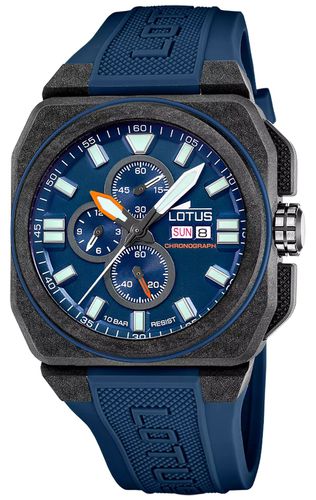 L18976/3 Carbon Fiber Square Chrono (45.4mm) Dark Watch - Lotus - Modalova