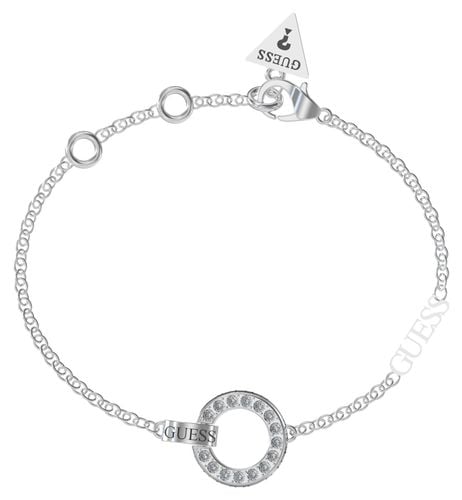 UBB03162RHL Women's Circle Lights Rhodium Plated Pav Jewellery - Guess - Modalova