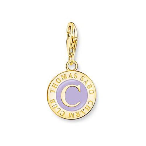 Charm With Violet Cold Enamel Gold- Jewellery - Thomas Sabo - Modalova