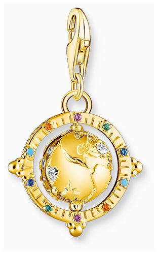 Globe Pendant Charm | Gold-Plated Jewellery - Thomas Sabo - Modalova