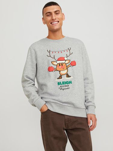 Sudadera Con Cuello Redondo X-mas - Jack & Jones - Modalova