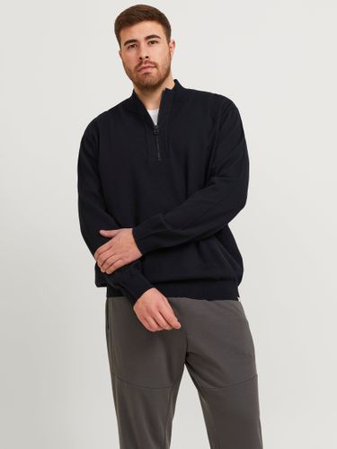 Plus Size Jersey Con Media Cremallera Cremallera - Jack & Jones - Modalova