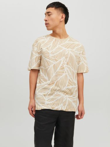 T-shirt All Over Print Col Rond - Jack & Jones - Modalova