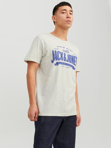 Camiseta Logotipo Cuello Redondo - Jack & Jones - Modalova