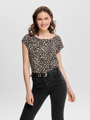 Printed Short Sleeved Top - ONLY - Modalova