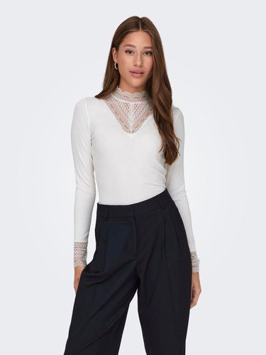 Long Sleeved Top With Lace - ONLY - Modalova