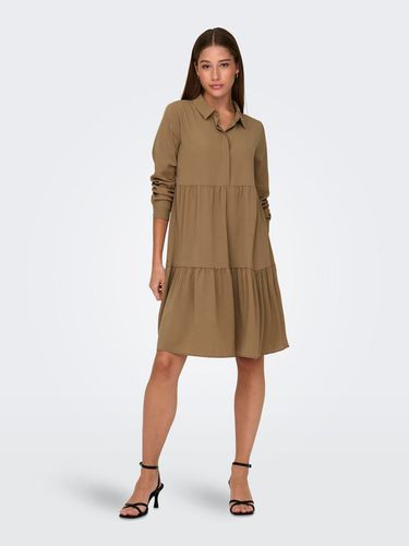 Solid Colored Shirt Dress - ONLY - Modalova