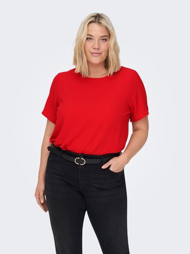 Curvy Short Sleeve Top - ONLY - Modalova