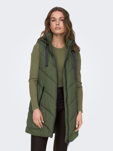 Long Hooded Vest - ONLY - Modalova