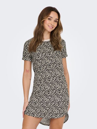 Printed T-shirt Dress - ONLY - Modalova