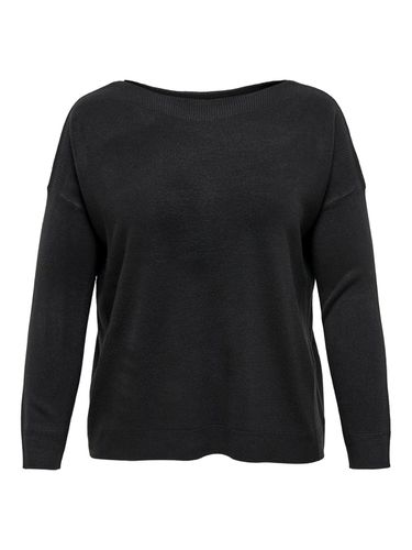 Curvy Boatneck Knitted Pullover - ONLY - Modalova
