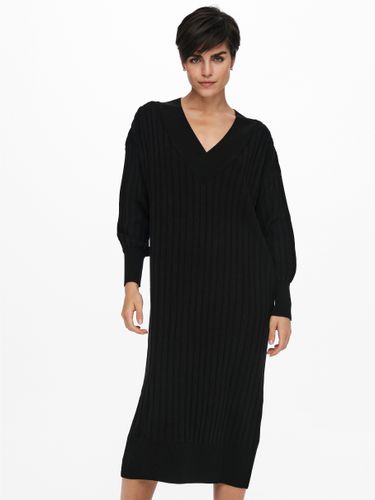 Midi V-neck Knitted Dress - ONLY - Modalova