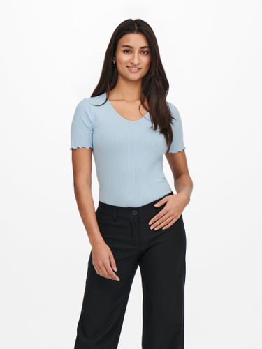Basic V-neck Top - ONLY - Modalova