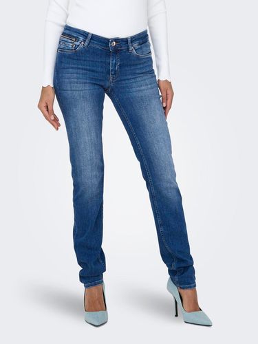 Onleva Regular Waist Slim Zip Jeans - ONLY - Modalova